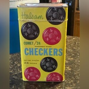 Halsam Comet Checkers Set
